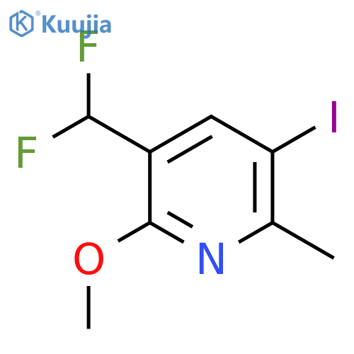 3-(Difluoromethyl)-5-iodo-2-methoxy-6-methylpyridine structure