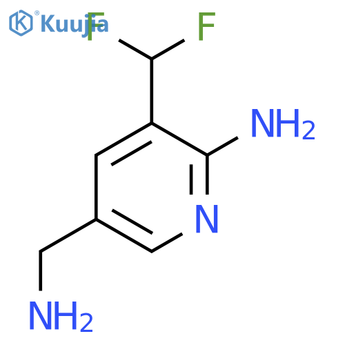2-Amino-5-(aminomethyl)-3-(difluoromethyl)pyridine structure