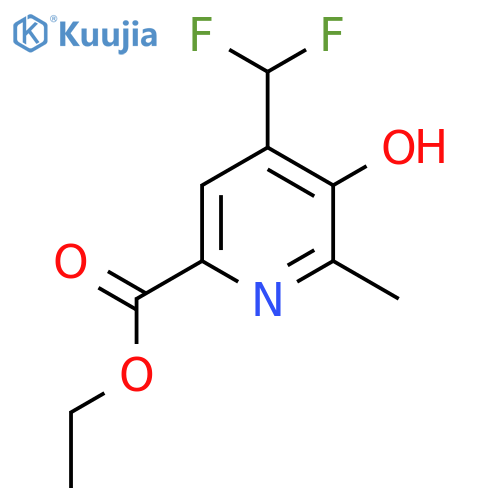 Ethyl 4-(difluoromethyl)-3-hydroxy-2-methylpyridine-6-carboxylate structure