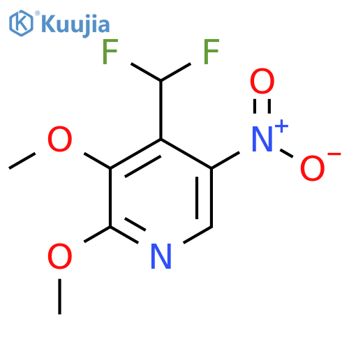4-(Difluoromethyl)-2,3-dimethoxy-5-nitropyridine structure