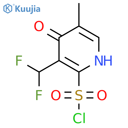 3-(Difluoromethyl)-4-hydroxy-5-methylpyridine-2-sulfonyl chloride structure