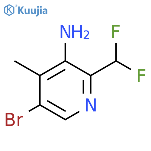 3-Amino-5-bromo-2-(difluoromethyl)-4-methylpyridine structure