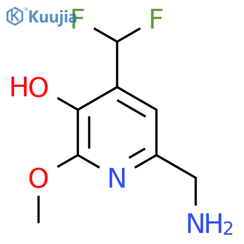 6-(Aminomethyl)-4-(difluoromethyl)-3-hydroxy-2-methoxypyridine structure