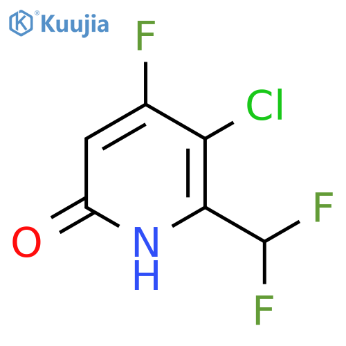 3-Chloro-2-(difluoromethyl)-4-fluoro-6-hydroxypyridine structure