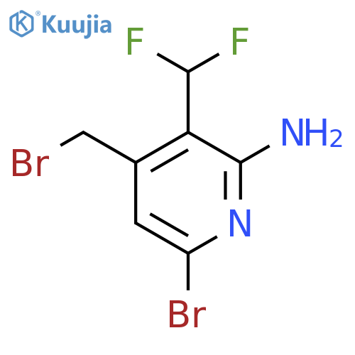 2-Amino-6-bromo-4-(bromomethyl)-3-(difluoromethyl)pyridine structure
