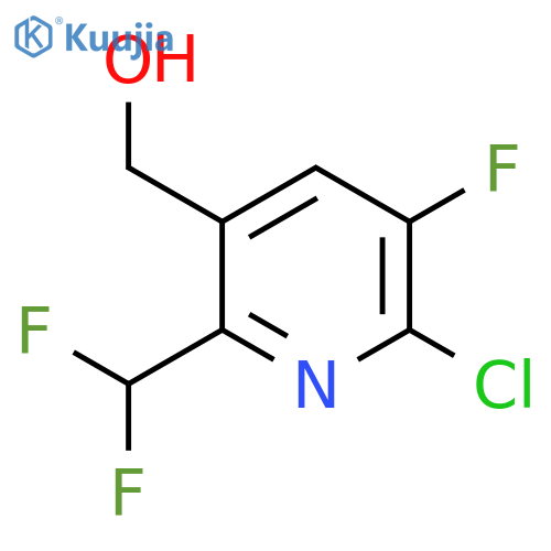 2-Chloro-6-(difluoromethyl)-3-fluoropyridine-5-methanol structure