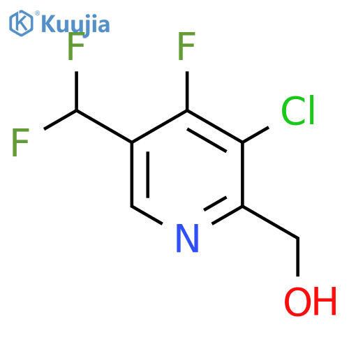 3-Chloro-5-(difluoromethyl)-4-fluoropyridine-2-methanol structure