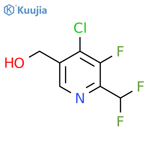 4-Chloro-2-(difluoromethyl)-3-fluoropyridine-5-methanol structure