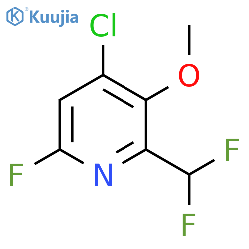 4-Chloro-2-(difluoromethyl)-6-fluoro-3-methoxypyridine structure