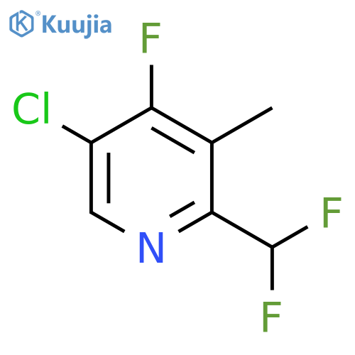 5-Chloro-2-(difluoromethyl)-4-fluoro-3-methylpyridine structure