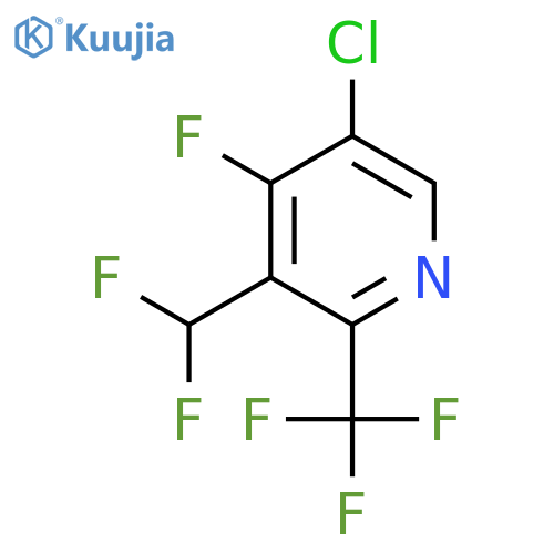 5-Chloro-3-(difluoromethyl)-4-fluoro-2-(trifluoromethyl)pyridine structure