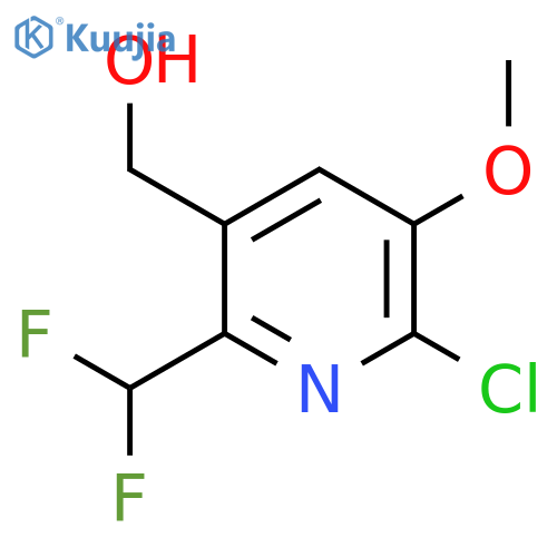 2-Chloro-6-(difluoromethyl)-3-methoxypyridine-5-methanol structure