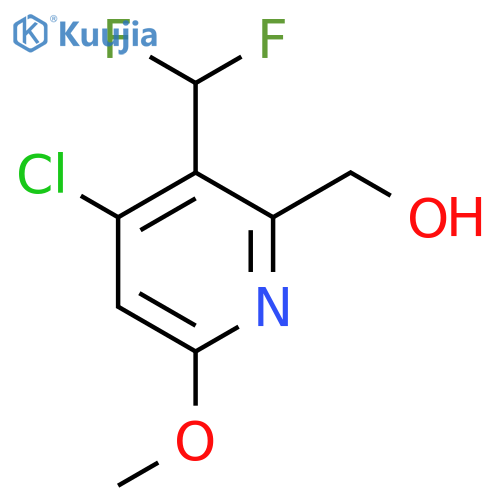 4-Chloro-3-(difluoromethyl)-6-methoxypyridine-2-methanol structure