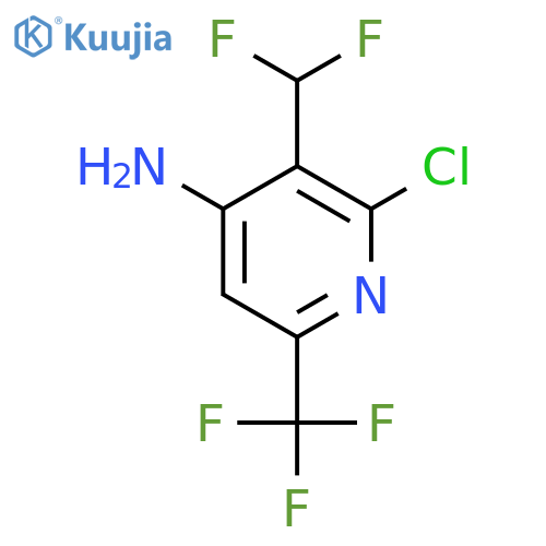 4-Amino-2-chloro-3-(difluoromethyl)-6-(trifluoromethyl)pyridine structure