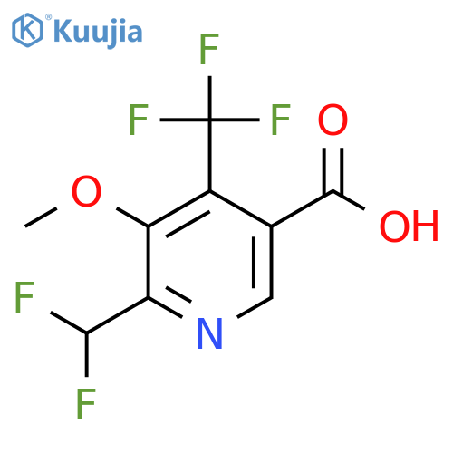 2-(Difluoromethyl)-3-methoxy-4-(trifluoromethyl)pyridine-5-carboxylic acid structure