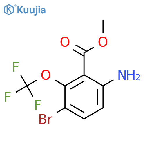 Methyl 6-amino-3-bromo-2-(trifluoromethoxy)benzoate structure