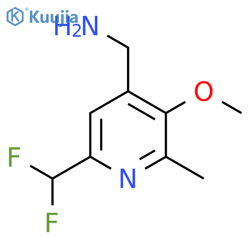 4-(Aminomethyl)-6-(difluoromethyl)-3-methoxy-2-methylpyridine structure