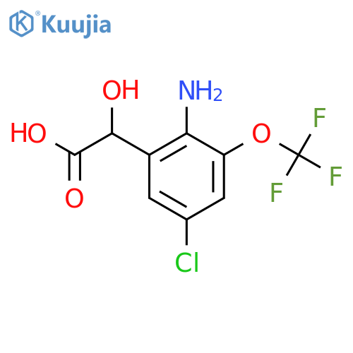 2-Amino-5-chloro-3-(trifluoromethoxy)mandelic acid structure