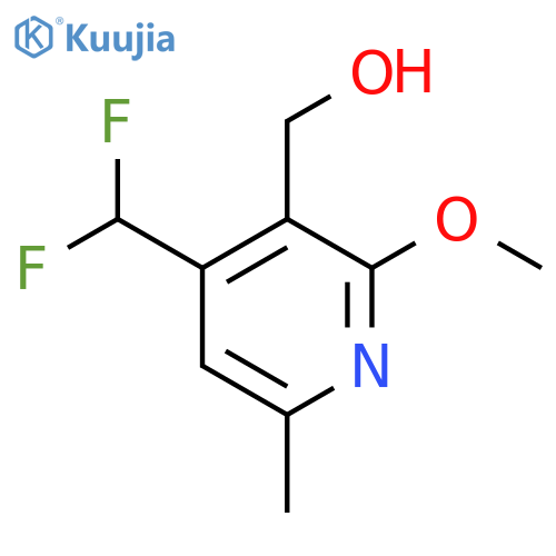 4-(Difluoromethyl)-2-methoxy-6-methylpyridine-3-methanol structure