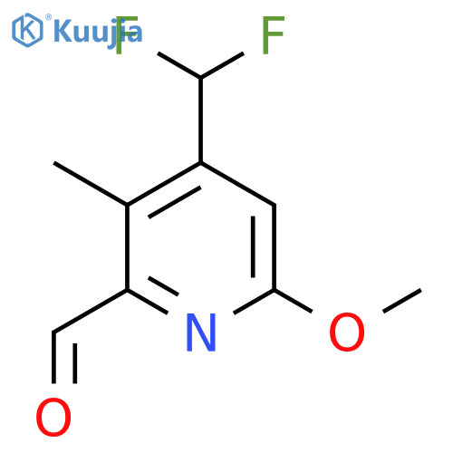 4-(Difluoromethyl)-6-methoxy-3-methylpyridine-2-carboxaldehyde structure