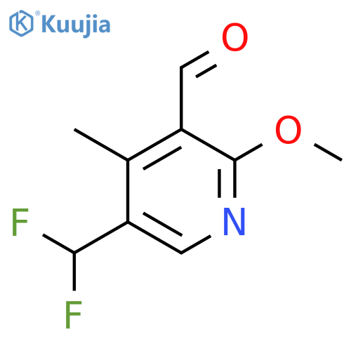 5-(Difluoromethyl)-2-methoxy-4-methylpyridine-3-carboxaldehyde structure