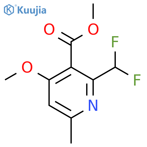 Methyl 2-(difluoromethyl)-4-methoxy-6-methylpyridine-3-carboxylate structure