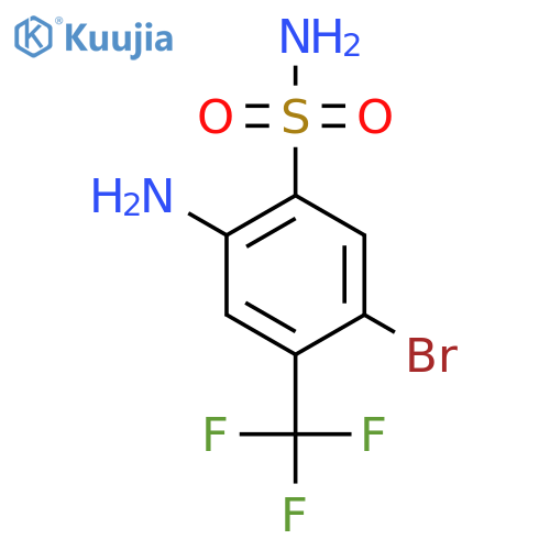 2-Amino-5-bromo-4-(trifluoromethyl)benzenesulfonamide structure