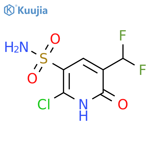 2-Chloro-5-(difluoromethyl)-6-hydroxypyridine-3-sulfonamide structure