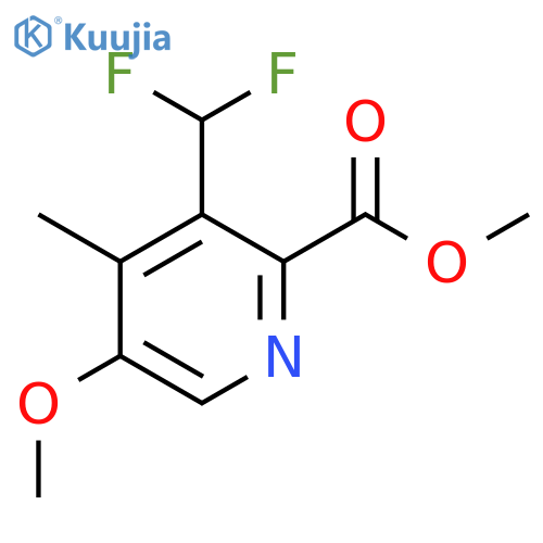 Methyl 3-(difluoromethyl)-5-methoxy-4-methylpyridine-2-carboxylate structure