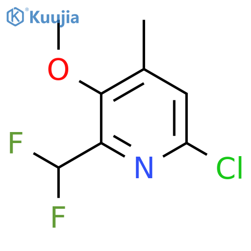 6-Chloro-2-(difluoromethyl)-3-methoxy-4-methylpyridine structure