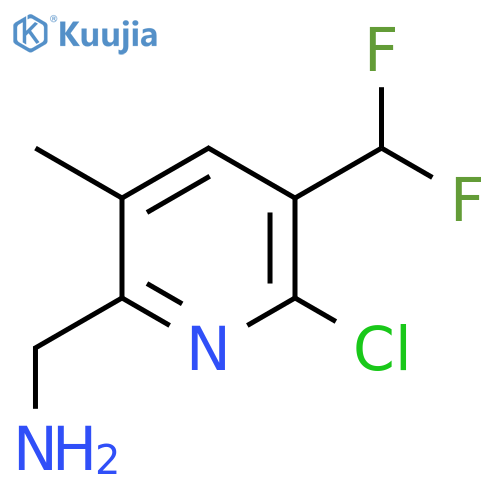 2-(Aminomethyl)-6-chloro-5-(difluoromethyl)-3-methylpyridine structure