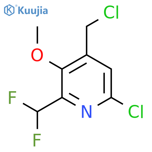 6-Chloro-4-(chloromethyl)-2-(difluoromethyl)-3-methoxypyridine structure