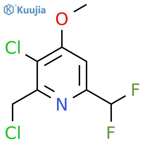 3-Chloro-2-(chloromethyl)-6-(difluoromethyl)-4-methoxypyridine structure