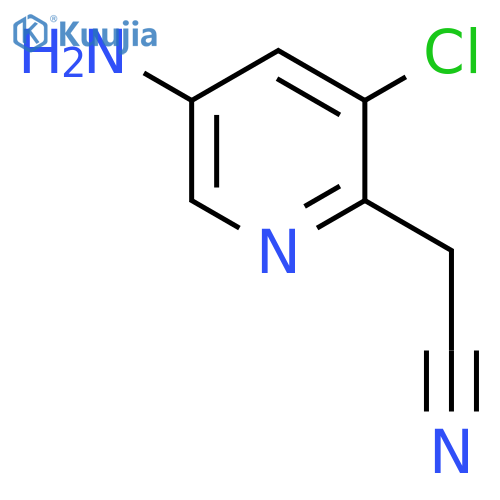 5-Amino-3-chloropyridine-2-acetonitrile structure