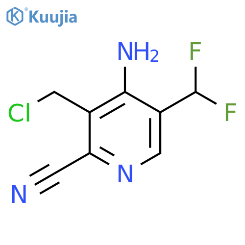 4-Amino-3-(chloromethyl)-2-cyano-5-(difluoromethyl)pyridine structure