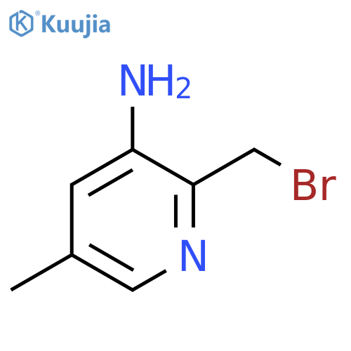 3-Amino-2-bromomethyl-5-methylpyridine structure