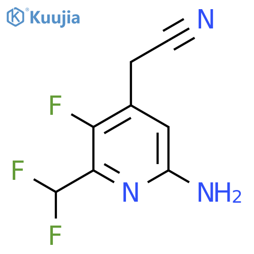 6-Amino-2-(difluoromethyl)-3-fluoropyridine-4-acetonitrile structure