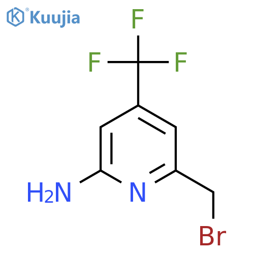 2-Amino-6-bromomethyl-4-(trifluoromethyl)pyridine structure