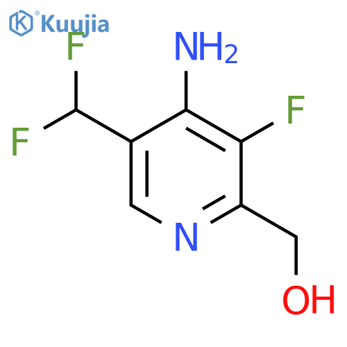 4-Amino-5-(difluoromethyl)-3-fluoropyridine-2-methanol structure
