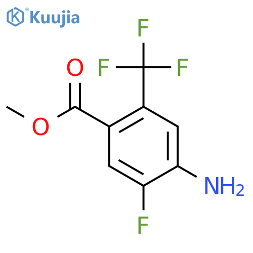 Methyl 4-amino-5-fluoro-2-(trifluoromethyl)benzoate structure