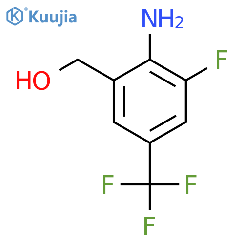 2-Amino-3-fluoro-5-(trifluoromethyl)benzyl alcohol structure
