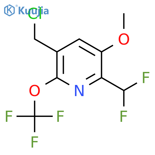 5-(Chloromethyl)-2-(difluoromethyl)-3-methoxy-6-(trifluoromethoxy)pyridine structure