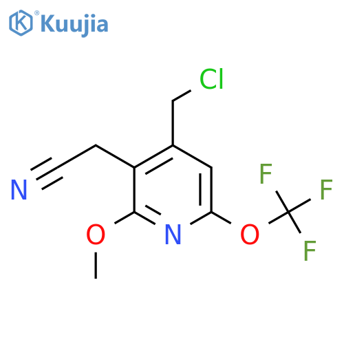 4-(Chloromethyl)-2-methoxy-6-(trifluoromethoxy)pyridine-3-acetonitrile structure