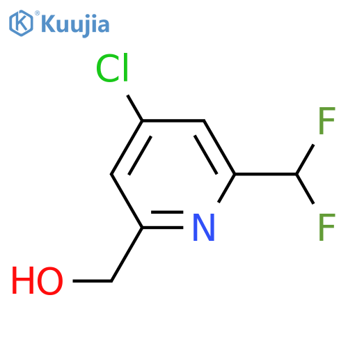 4-Chloro-2-(difluoromethyl)pyridine-6-methanol structure