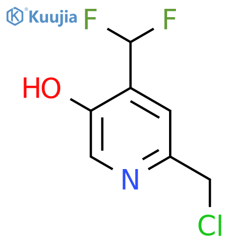 2-(Chloromethyl)-4-(difluoromethyl)-5-hydroxypyridine structure