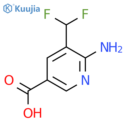 2-Amino-3-(difluoromethyl)pyridine-5-carboxylic acid structure