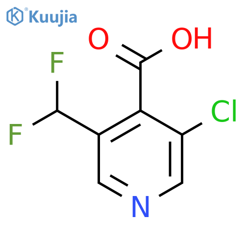 3-Chloro-5-(difluoromethyl)pyridine-4-carboxylic acid structure