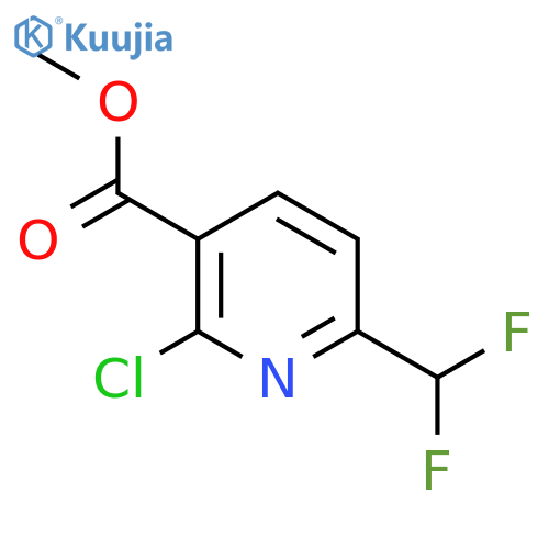 ClC1=C(C(=O)OC)C=CC(=N1)C(F)F structure