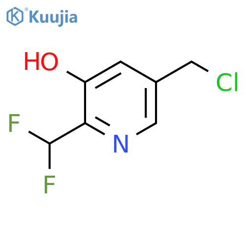 5-(Chloromethyl)-2-(difluoromethyl)-3-hydroxypyridine structure