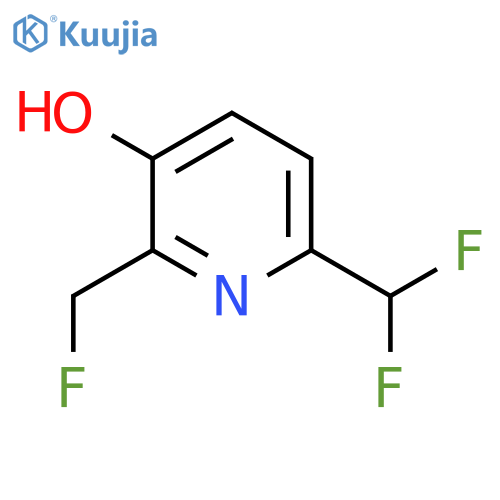 6-(Difluoromethyl)-2-(fluoromethyl)-3-hydroxypyridine structure